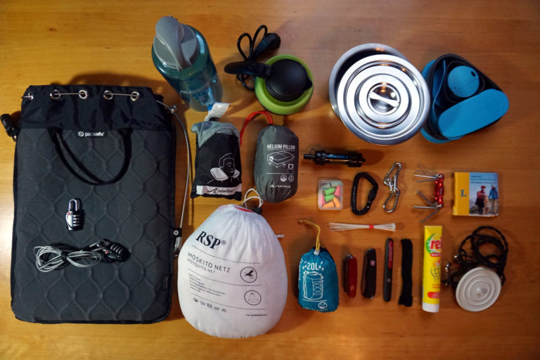 Nuetzliches auf Weltreise - Packliste für Ihn