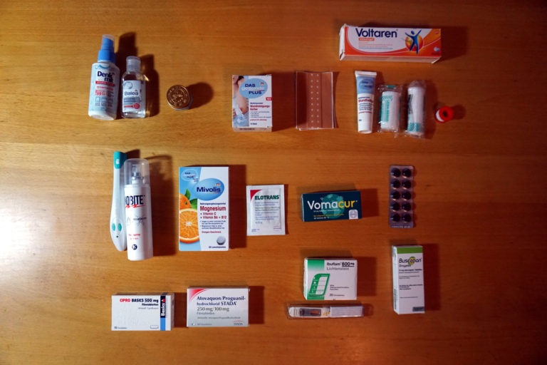Reiseapotheke für die Weltreise - Packliste für Ihn
