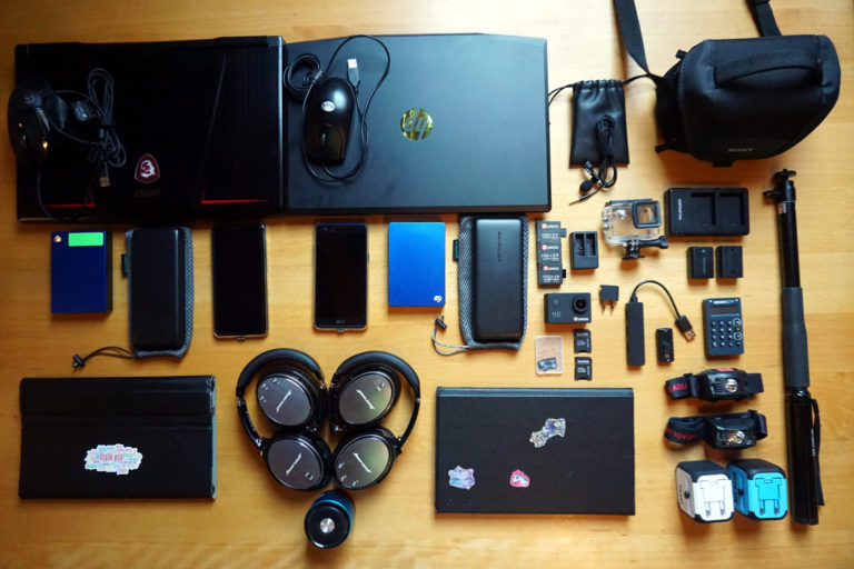 Weltreise Technik - Packliste für Ihn